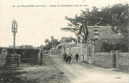 CPA FRANCE 44 " Le Pouliguen, la rte de Penchâteau vers la ville"