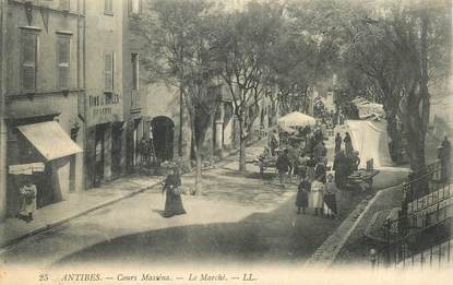 CPA FRANCE 06 "Antibes, Cours Masséna, le marché"