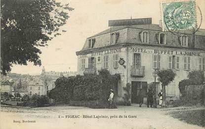CPA FRANCE 46 "Figeac, Hotel Lajoinie, près de la gare"