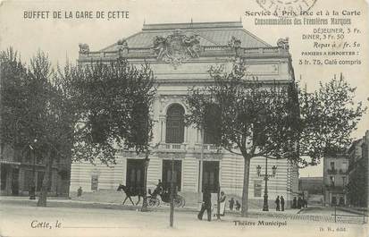 .CPA  FRANCE 34 "  Cette, Théâtre municipal"