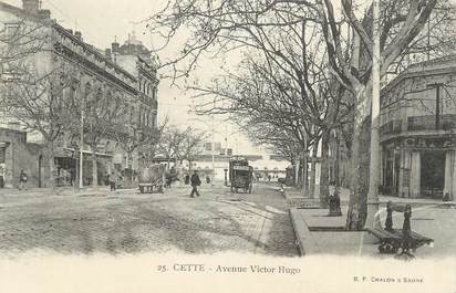 .CPA  FRANCE 34 "  Cette,  Avenue Victor Hugo"