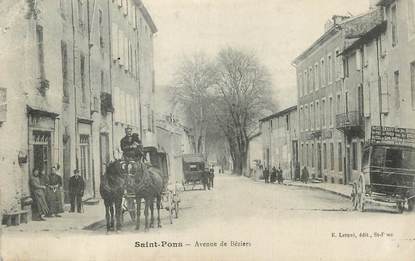 .CPA  FRANCE 34 "  St  Pons, Avenue de Béziers"