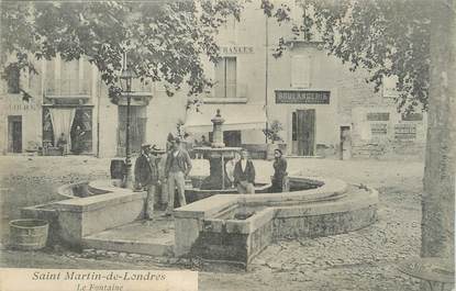 .CPA  FRANCE 34 "  St Martin de Londres, La fontaine"