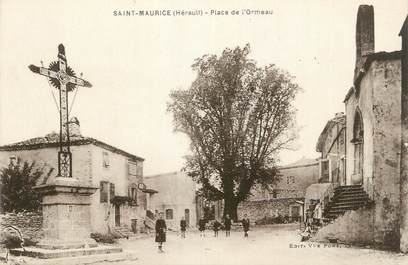 .CPA  FRANCE 34 "  St Maurice, Place de l'Ormeau"