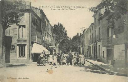 . CPA FRANCE  34 " St André de Sangonis, Avenue de la gare "