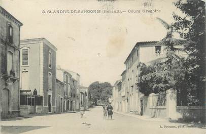 . CPA FRANCE  34 " St André  de Sangonis, Cours Grégoire "