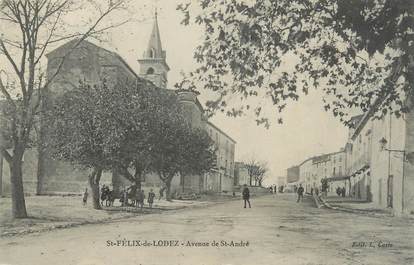 . CPA FRANCE  34 " St Félix de Lodez, Avenue St André"