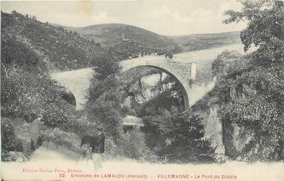. CPA FRANCE  34 " Villemagne, Le pont du diable"