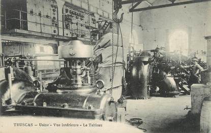 . CPA FRANCE  34 " Truscas, Vue intérieure de l'usine électrique, le tableau"