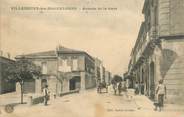 34 Herault . CPA FRANCE  34 " Villeneuve les Maguelonne, Avenue de la gare"