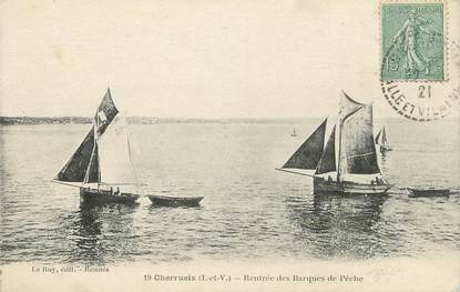 . CPA FRANCE  35 "Cherrueix, Rentrée des barques de pêche"