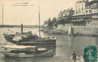 . CPA FRANCE  35  " Dinard, Le bac, les vedettes"