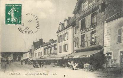 . CPA FRANCE  35  " Cancale, Restaurant du Phare"