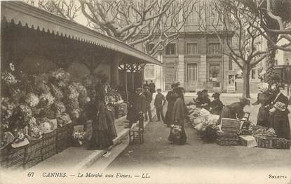 CPA FRANCE 06 "Cannes, Le Marché aux fleurs"