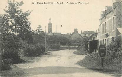 . CPA FRANCE  35  "Pleine Fougères, Arrivée de Pontorson"