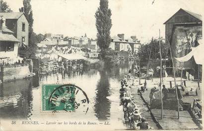 . CPA FRANCE  35  "Rennes, Lavoir sur les bords de la Rance'"