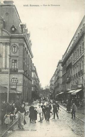 . CPA FRANCE  35  "Rennes, Rue de Nemours"