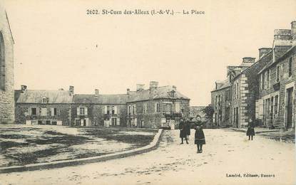 . CPA FRANCE  35  "St Ouen des Alleux, La place"