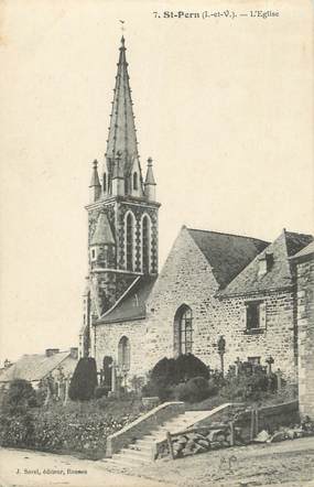 . CPA FRANCE  35 "St Pern, L'église"