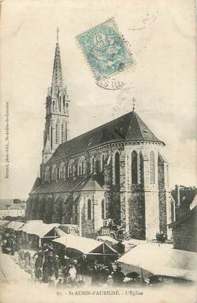 . CPA FRANCE  35 "St  Aubin d'Aubigné, l'Eglise"