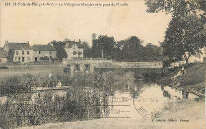 . CPA FRANCE  35 "St Malo de Phily, Le village de Macaire et le pont du moulin"