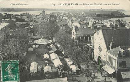 . CPA FRANCE  35 "St  Servan,  Place du Marché "