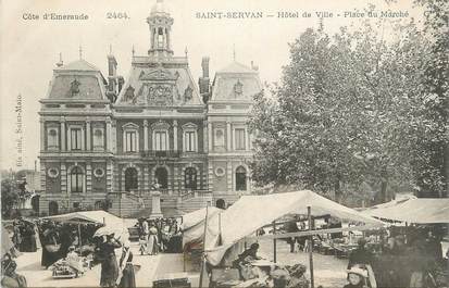 . CPA FRANCE  35 "St  Servan,  Hôtel de ville, Place du marché"