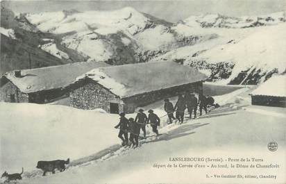 . CPA FRANCE  73 "Lanslebourg, Poste de la Turra départ de la corvée d'eau"