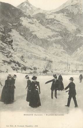 . CPA FRANCE  73 "Modane, Skating alpestre"