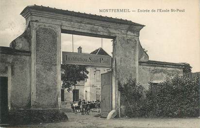CPA FRANCE 93 "Montfermeil, entrée de l'Ecole Saint Paul"