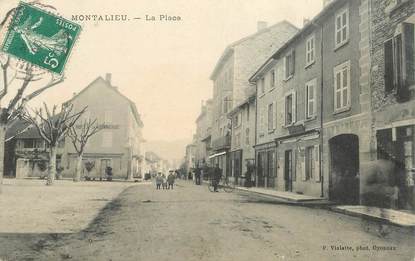 CPA FRANCE 01 "Montalieu, la place"