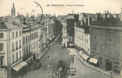 CPA FRANCE 31 'Toulouse, Place Saint Etienne" / CACHET HOPITAL AU VERSO