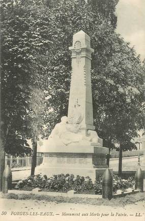 CPA FRANCE 76 "Forges les Eaux, monument aux Morts"