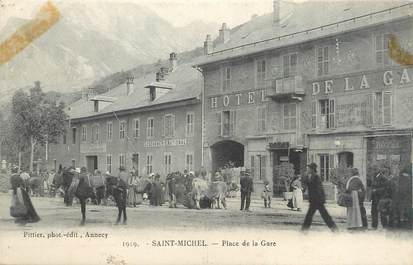 . CPA FRANCE  73 " St Michel de Maurienne,  Place de la gare"