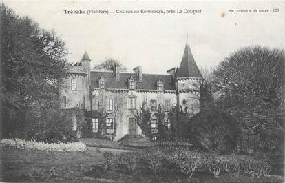CPA FRANCE 29 "Tréhabu, chateau de Kermorvan"