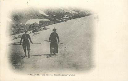 . CPA FRANCE  73 " Valloire, En ski aux rochilles" / SKI