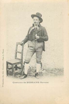 . CPA   FRANCE  73 "Bessans, Costumes de Savoie " / FOLKLORE