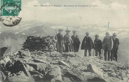 . CPA   FRANCE  73 "Glaciers de la Vanoise au sommet de Chasseforêt" /ALPINISME