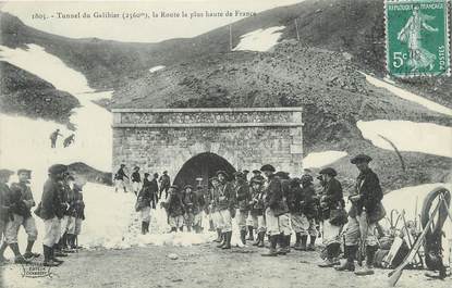 . CPA   FRANCE  73 "Le Gallibier, Le tunnel" / CHASSEURS ALPINS