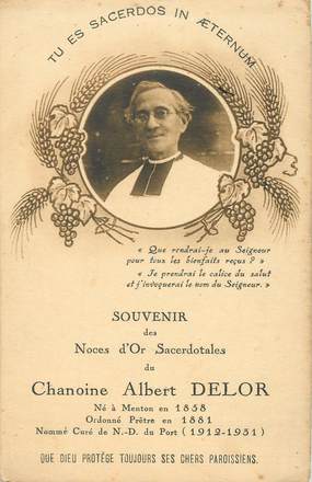 CPA FRANCE 06 "Menton, Chanoine Albert Delor"