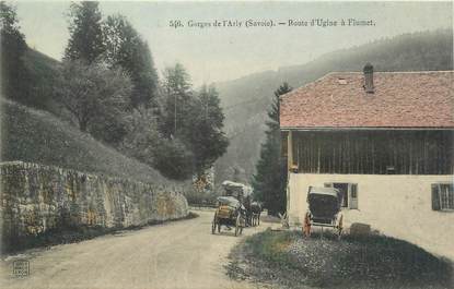 . CPA   FRANCE  73 "Gorges de l'Arly, Route de Ugine à Flumet"