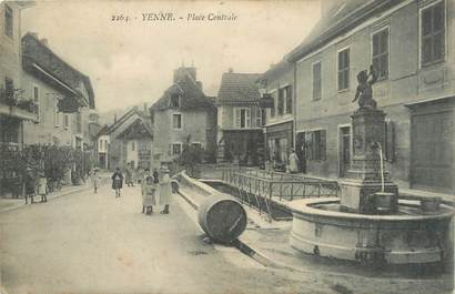 . CPA   FRANCE  73 "Yenne, Place centrale"