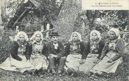 . CPA   FRANCE  73 "St Colomban des Villards, Costumes de Savoie"/ FOLKLORE