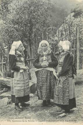 . CPA   FRANCE  73 "St Colomban des Villards, Costumes de Savoie "/FOLKLORE