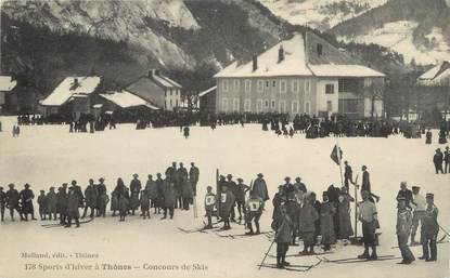 . CPA   FRANCE  74 " Thones", Concours de skis"