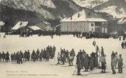 74 Haute Savoie . CPA   FRANCE  74 " Thones", Concours de skis"