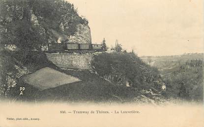 . CPA   FRANCE  74 " Thones , La Louvetière"/ TRAMWAY