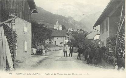 .CPA FRANCE 74 " Thonon les Bains, Vallée de la Drance, vue sur Vacheresse"