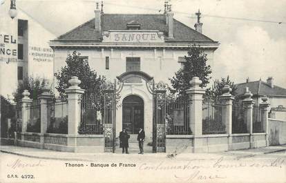 .CPA FRANCE 74 " Thonon les Bains, Banque de France" /BANQUE