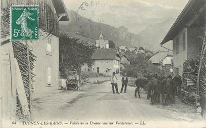 .CPA FRANCE 74 " Thonon les Bains, Vallée de la Drance, vue sur Vacheresse "